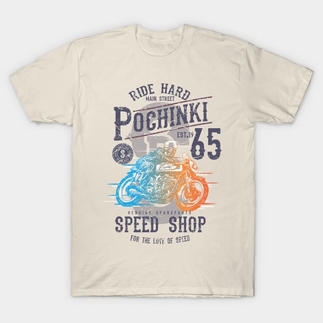 Pochinki Speed Shop T-Shirt by graphiczen